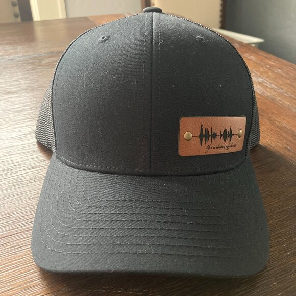 Life's An Adventure, Enjoy The Ride Soundwave Black Snapback Trucker Hat - Picture 1 of 4